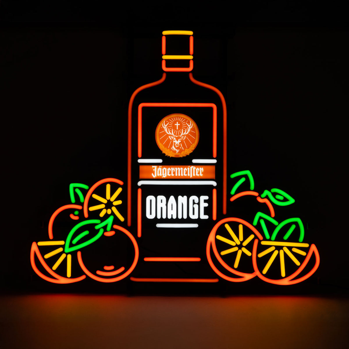 Jägermeister Likier LED Reklama świetlna „Pomarańczowa” butelka LED wraz z zasilaczem – Widok 3