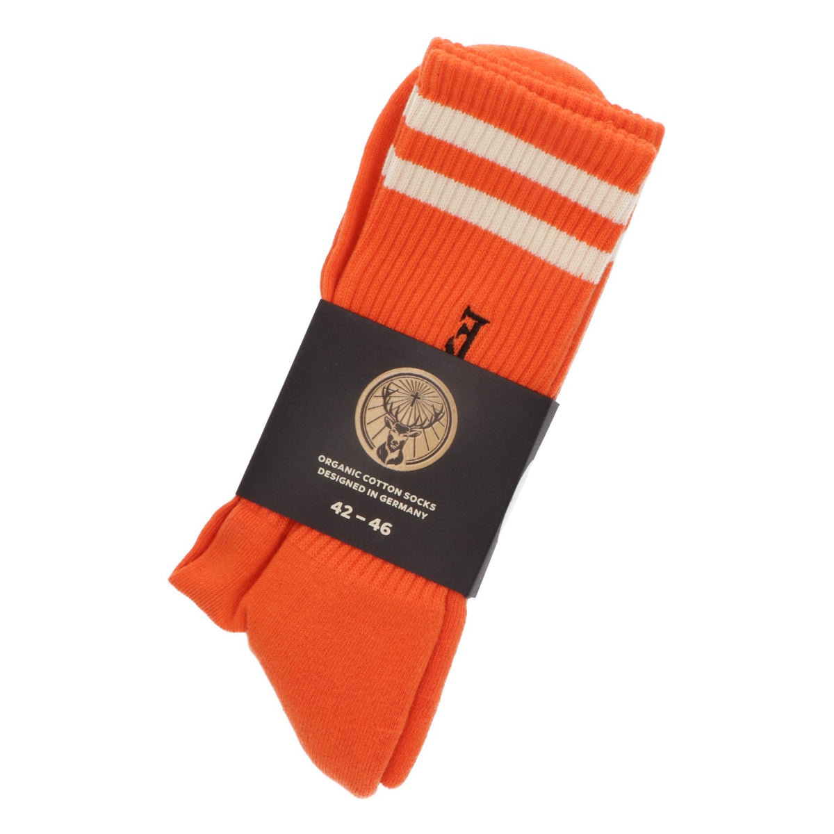 Jägermeister skarpetki skarpetki pomarańczowe paski rozmiar 42-46 Crew Merchandise tekstylne