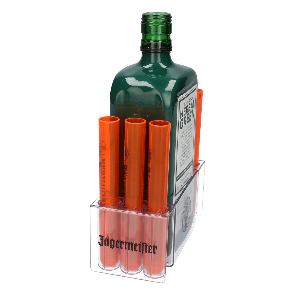 Jägermeister Tooter Rack Stojak na kieliszki Uchwyt na butelkę Chłodziarka do butelek Taca – Widok 2