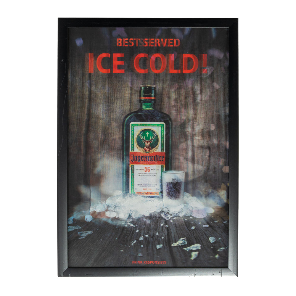Jägermeister tabliczka ścienna ramka na zdjęcia efekt 3D plakat dekoracja barowa B-WARE