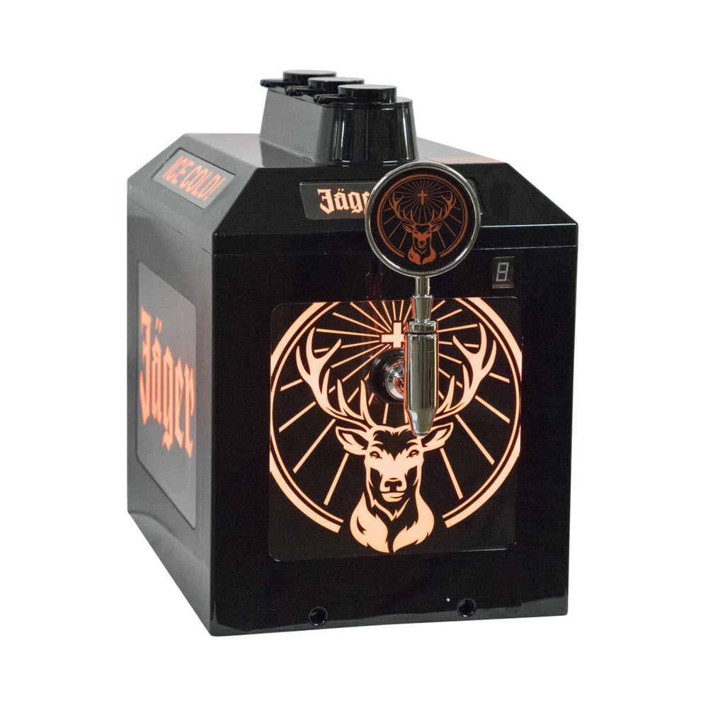 Jägermeister automat kranowy 3 butelki nalewak LED chłodziarka ciągła