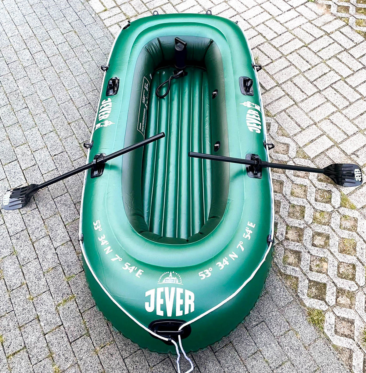 Jever Beer Outdoor Ponton Ponton wiosłowy Łódź wiosłowa 3 osoby Wiosła – Widok 3