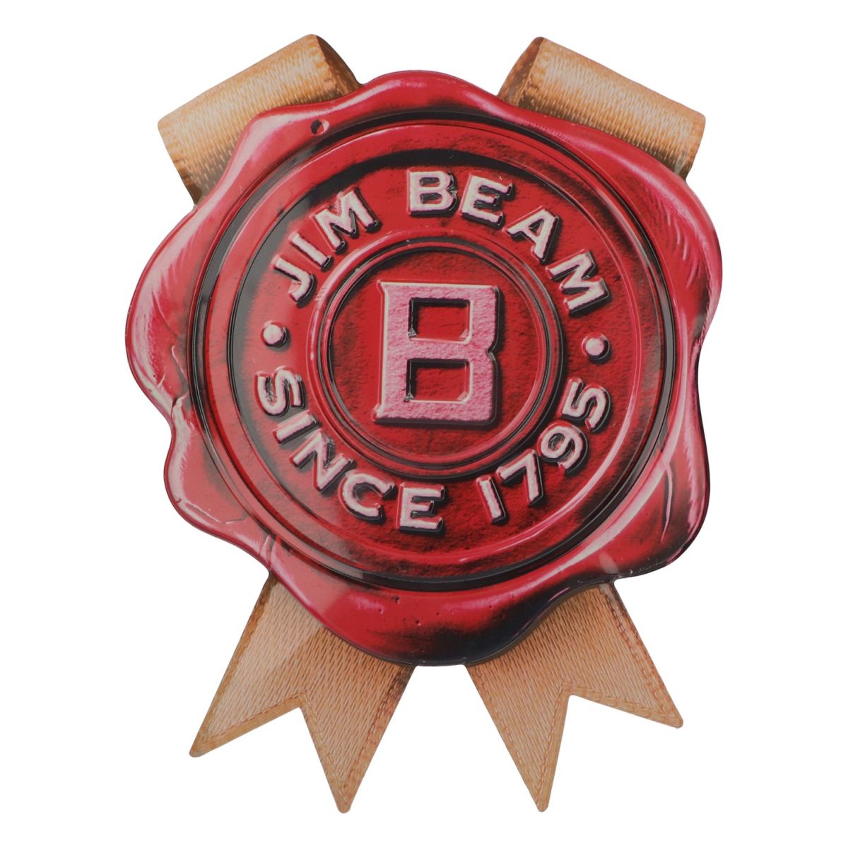 Jim Beam Blaszana tabliczka reklamowa 3D 40x30 cm Lata 90. SINCE 1795 Dekoracja reklamowa