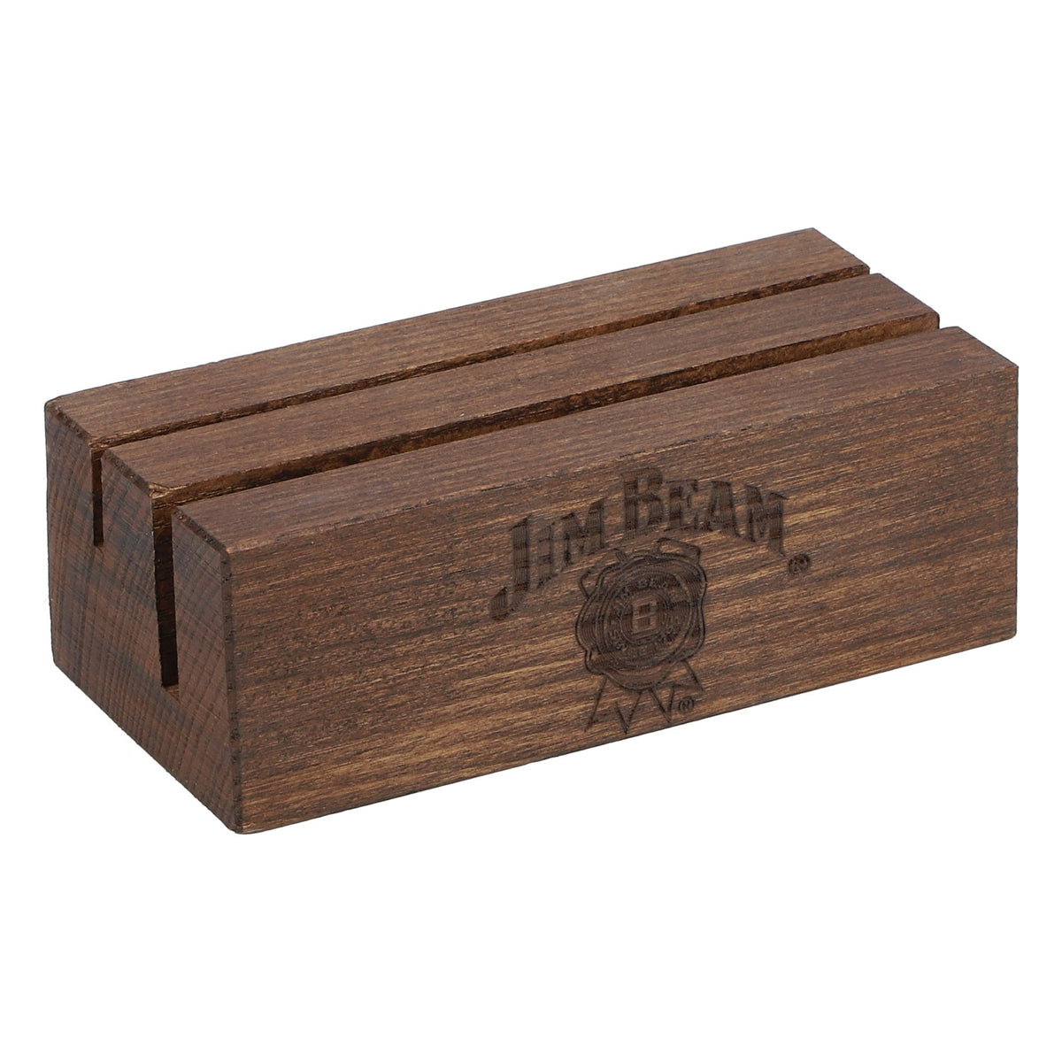 Jim Beam Stojak stołowy na menu Drewniany uchwyt na ulotki Stojak reklamowy