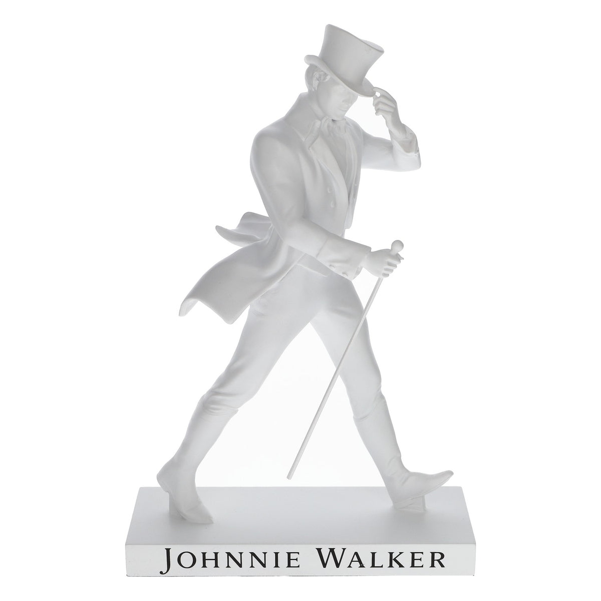 Figurka Johnie Walker Whiskey Walking Man, biała, 35 cm