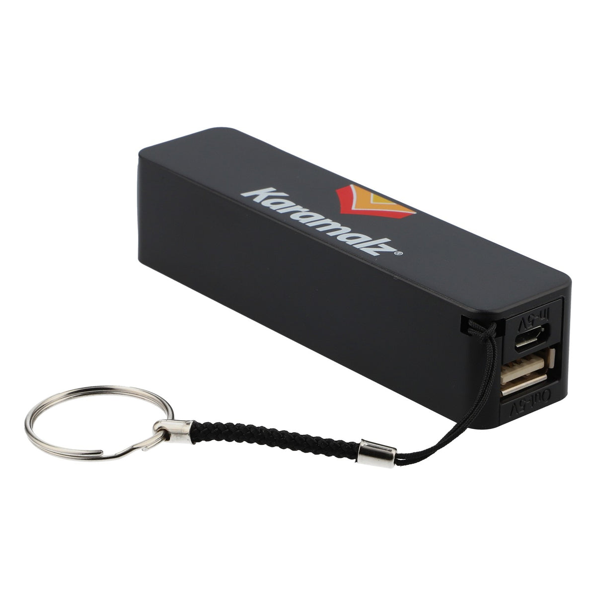 Karamalz Beer Powerbank Akumulator do telefonu komórkowego 1800 mAh z brelokiem do kluczy, czarny – Widok 4