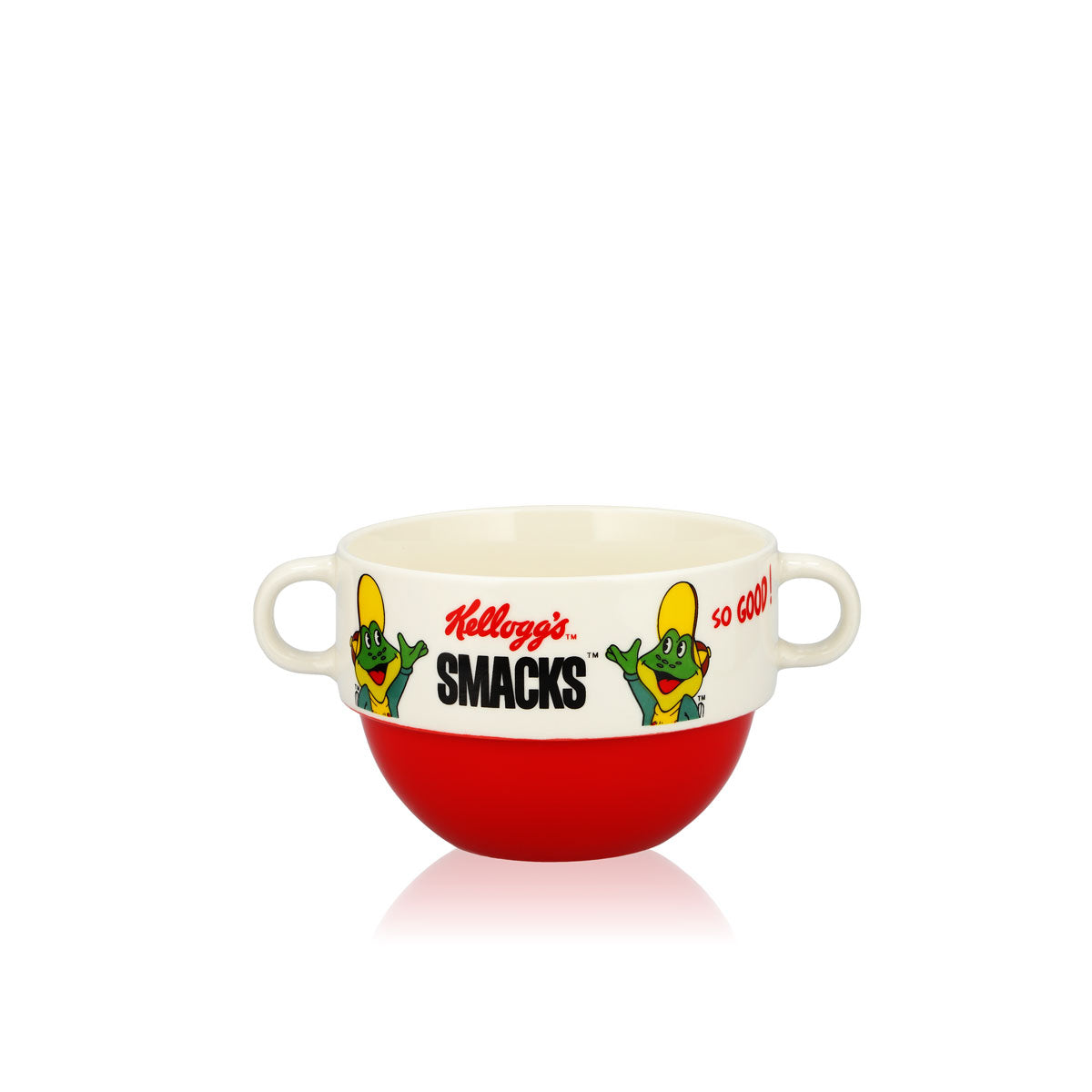 Słoik z musli Kellogg’s Smacks „Żaba” 0,65 l – ceramiczny kubek