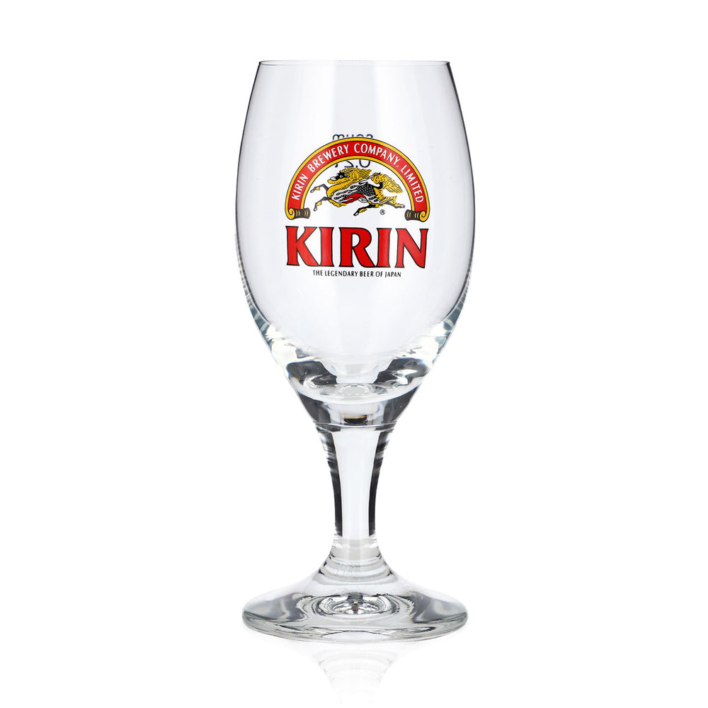 Szklanka do piwa Kirin Ichiban 0,2 l, puchar, czerwone logo, Sahm Bologna