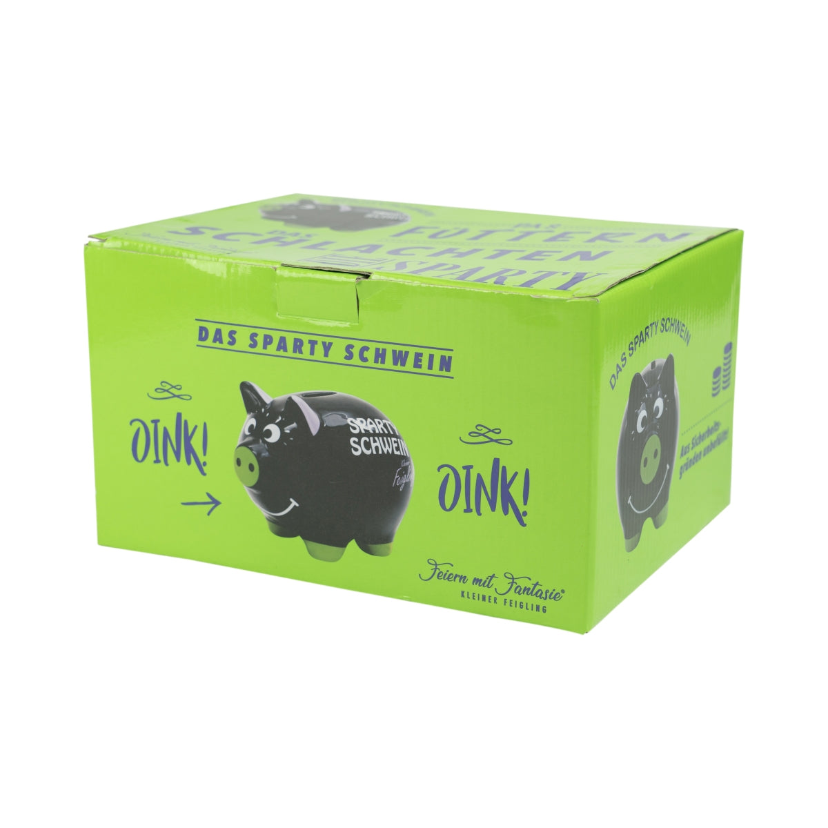 Little Coward Piggy Bank Money Saving Pot Party "THE SPARTY PIG" Oink