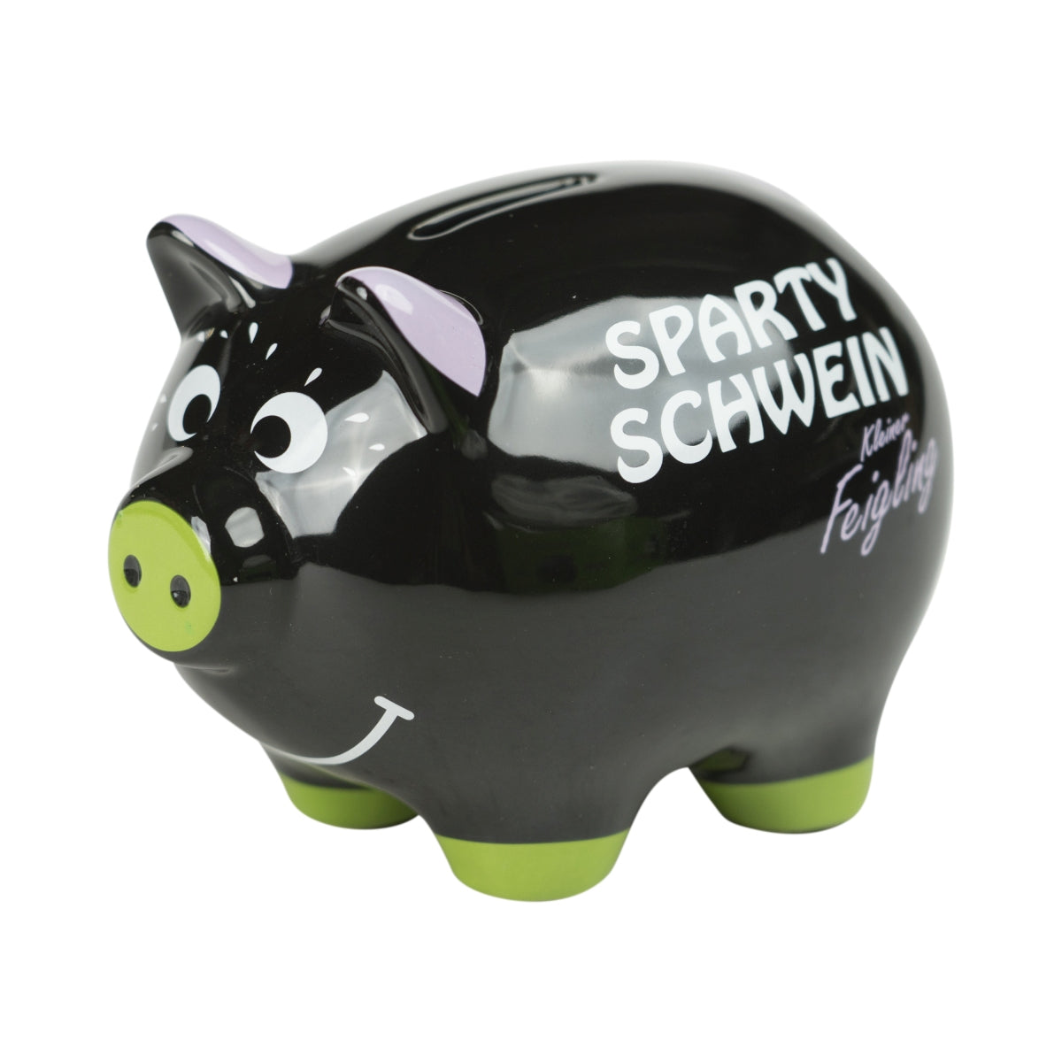 Little Coward Piggy Bank Money Saving Pot Party "THE SPARTY PIG" Oink – Widok 2