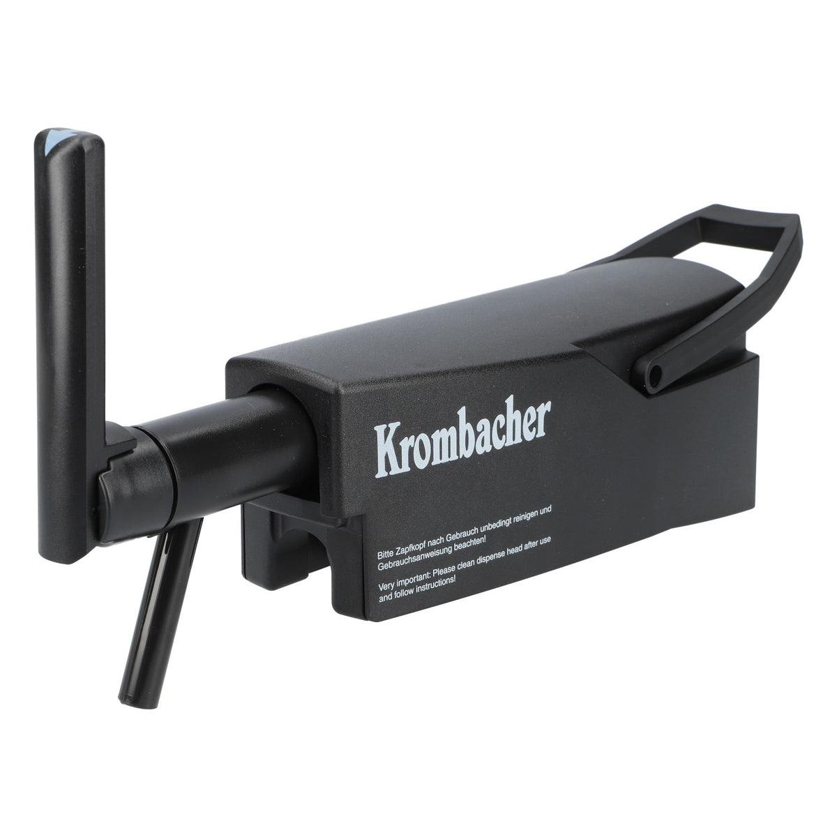 Głowica nalewcza do piwa Krombacher do beczki 11 l, ciśnienie 1,5 bara, Micro Matic, czarna