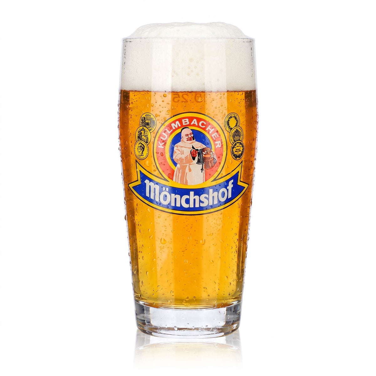 Szklanka do piwa Kulmbacher Reichelbräu 0,25 l, kubek Willi, Mönchshof