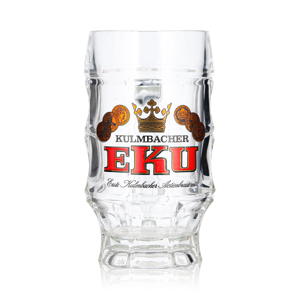 Szklanka do piwa Kulmbacher Reichelbräu 0,2 l, dzbanek z reliefem Eku – Widok 2