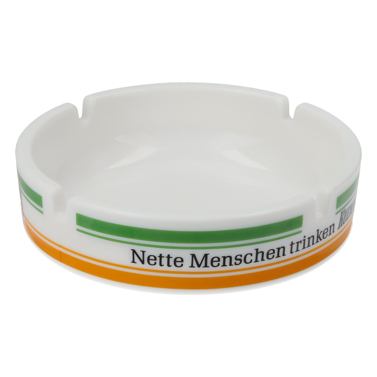 Popielniczka Kümmerling Likör „Nette Menschen…” 14 cm biała duża ceramiczna – Widok 2