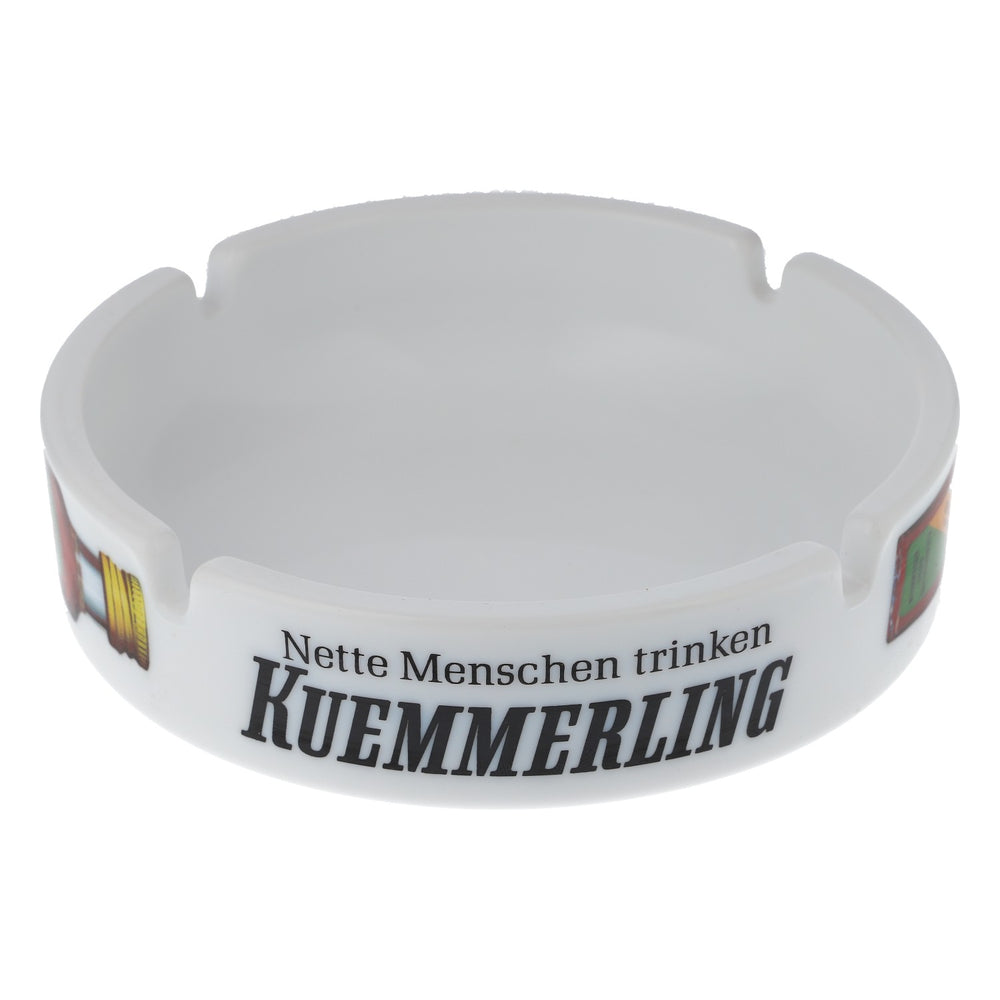 Kümmerling Likör Szklana popielniczka Popielniczka Ashtray Barzuberhör biała
