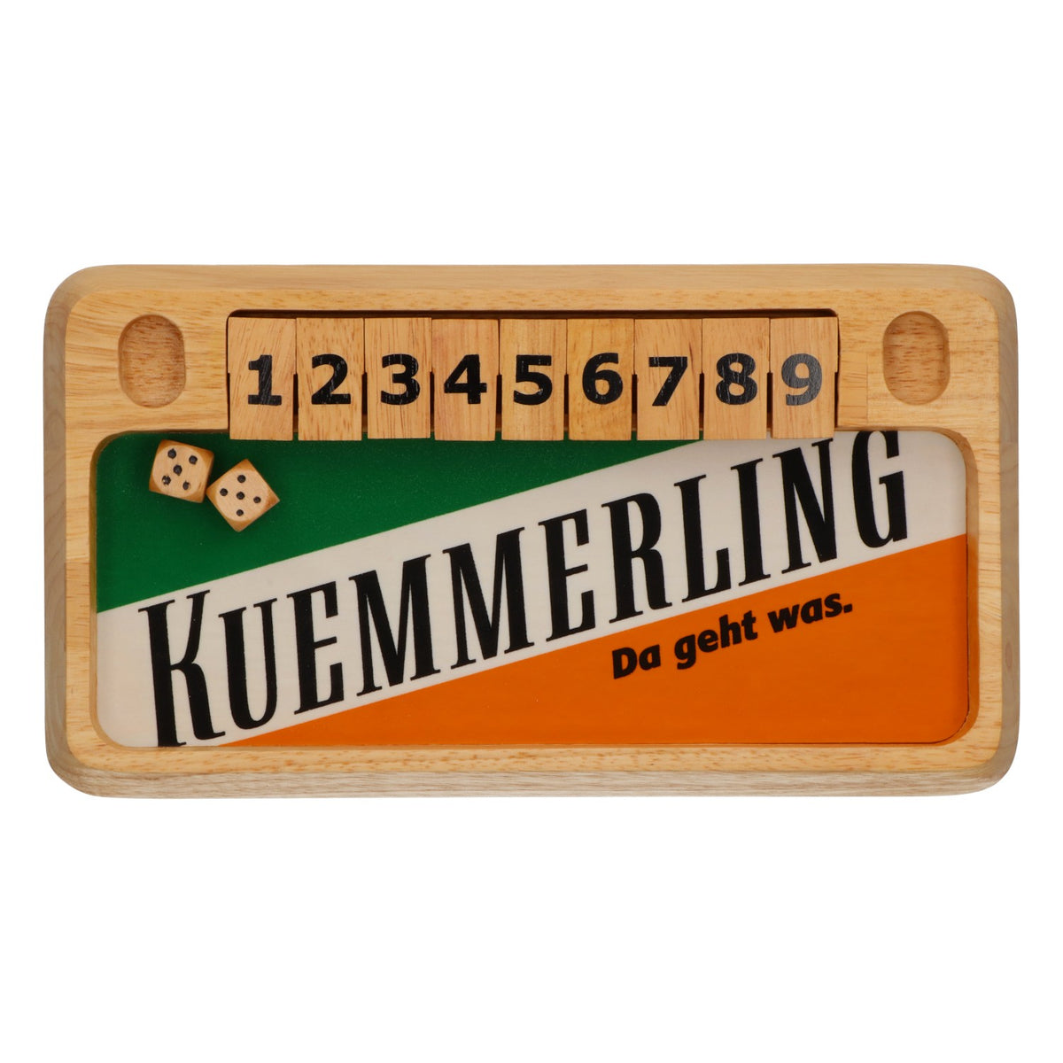Gra w kości Kümmerling „Shut the Box” – drewniana gra logiczna, rzadkość, oryginał – Widok 3