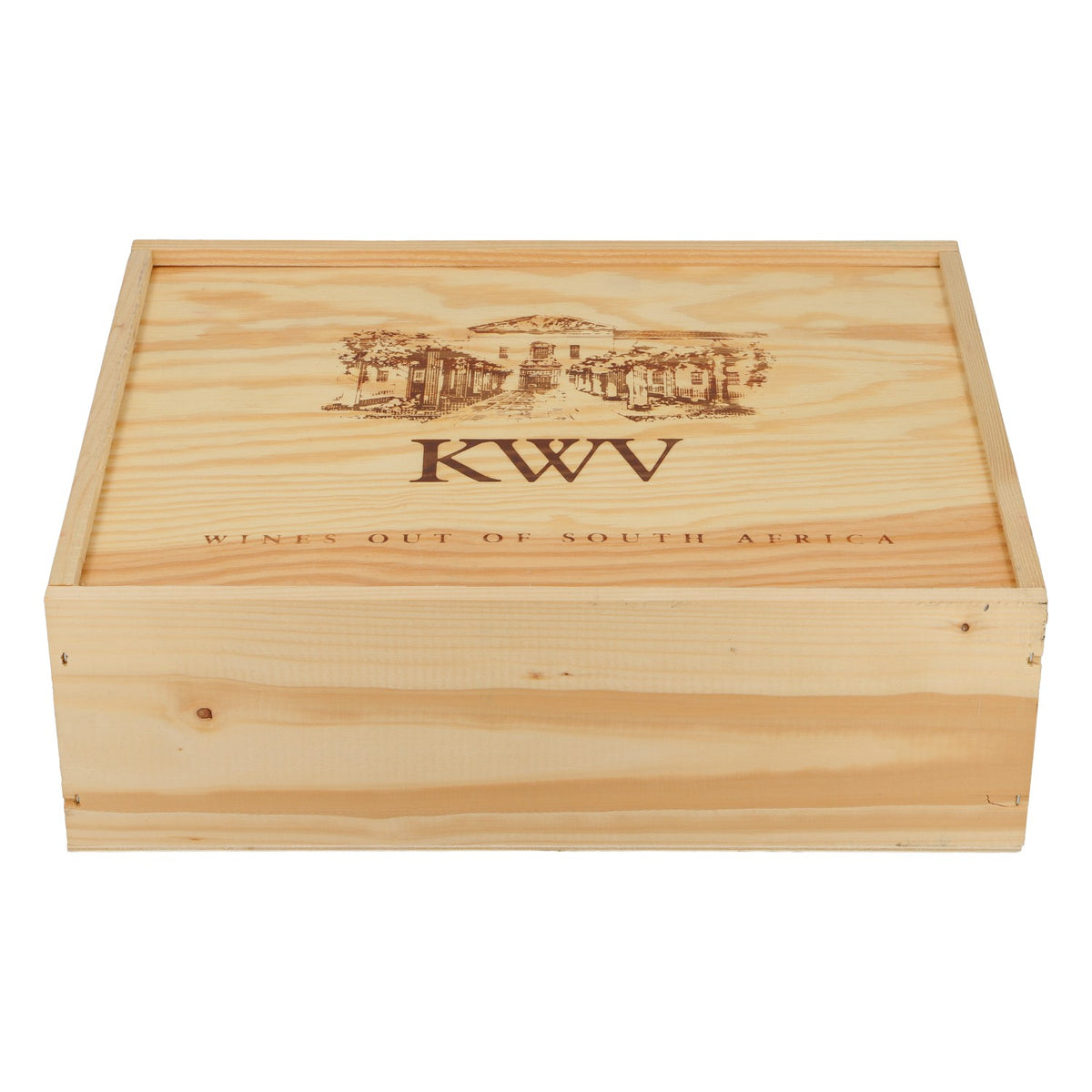 Skrzynka na wino KWV 28,5 x 34,5 x 11 cm „Wina z Afryki Południowej” – Widok 2