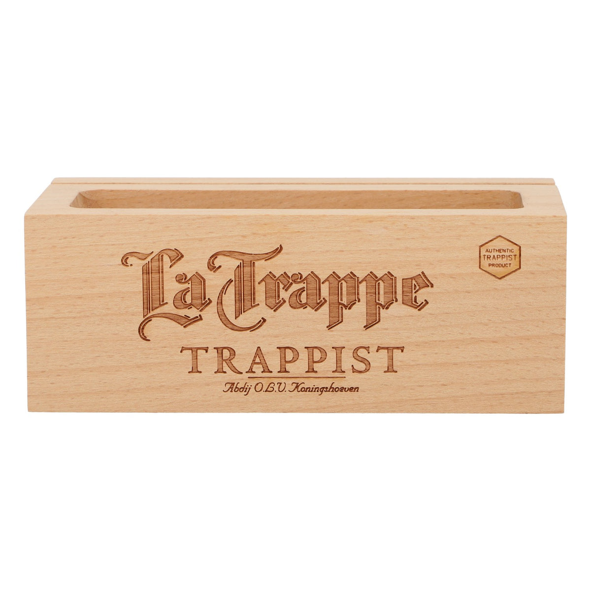La Trappe Piwo Stojak stołowy Uchwyt na karty Tabela cenowa Prawdziwe drewno – Widok 2