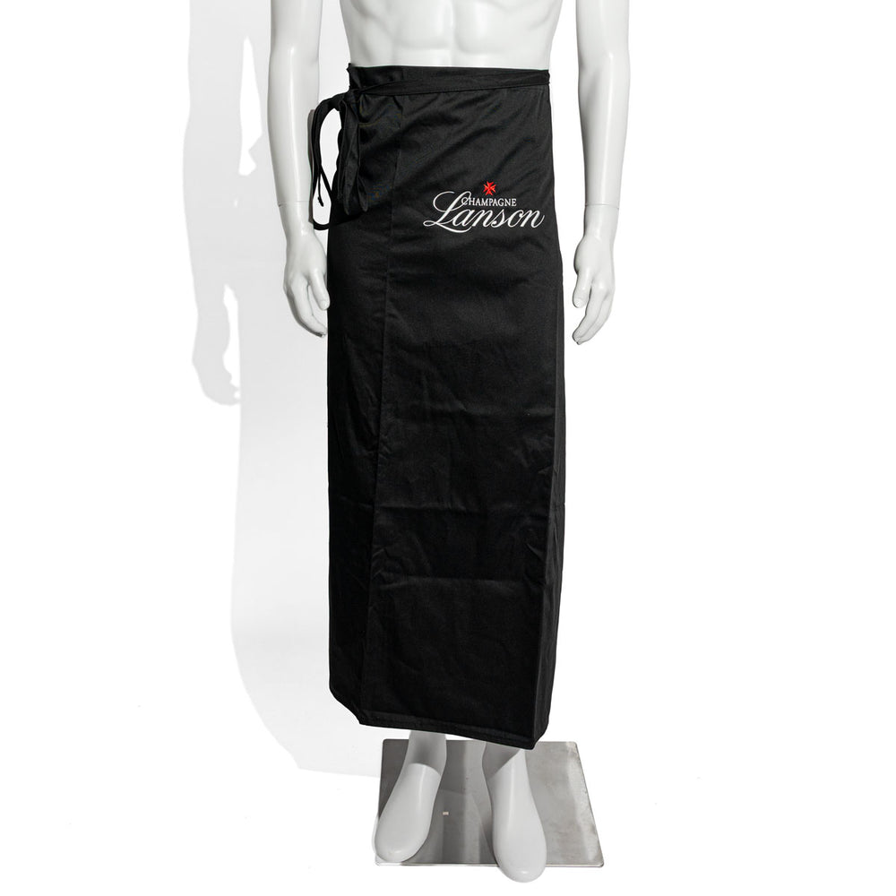 Fartuch do szampana Lanson Fartuch barowy Fartuch bistro Czarny napis logo