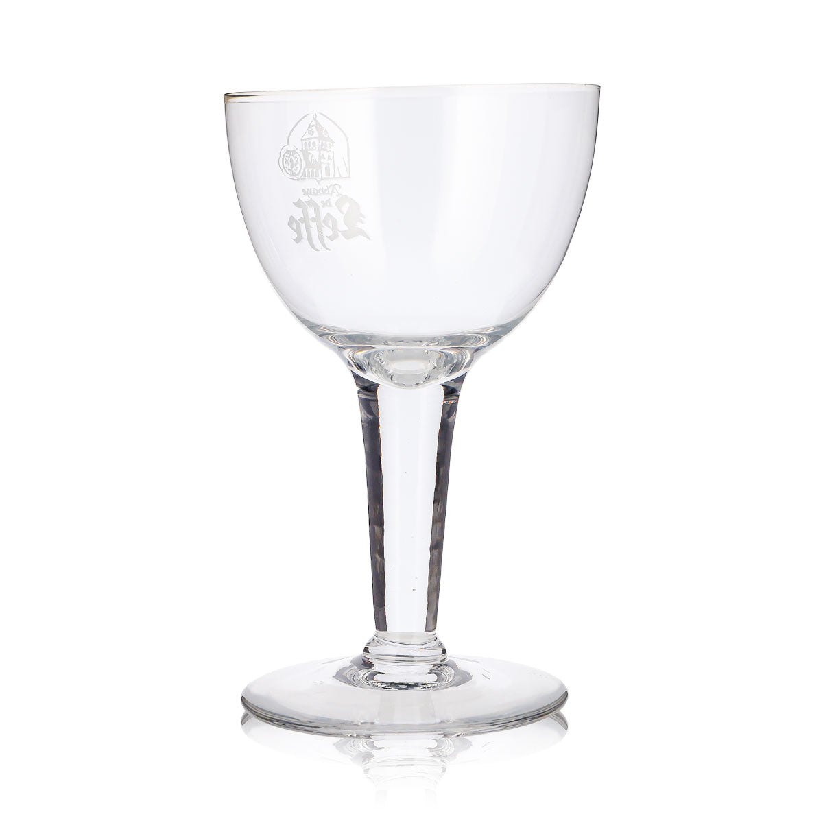 Szklanka do piwa Leffe 0,43 l, puchar, kielich, Abbaye, białe logo – Widok 4