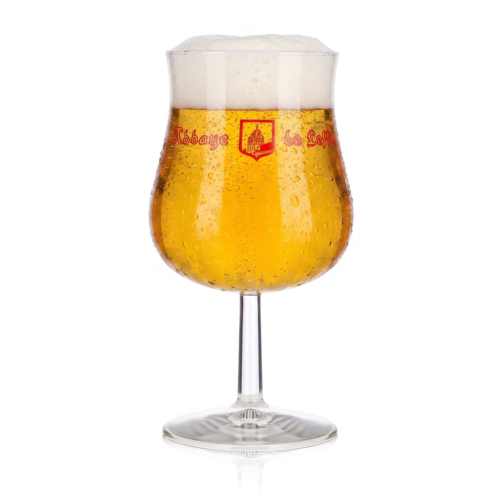 Szklanka do piwa Leffe, szklanka pucharowa 0,25 l, szklanka na nóżce Abbaye De Leffe, szklanka Leerdam