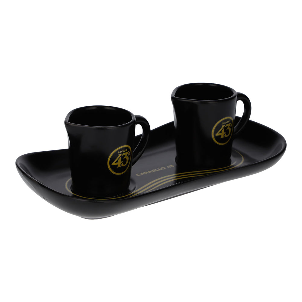 Likier 43 Likier Szklanka Porcelana Serwis Dzbanek do mleka wraz z podstawką