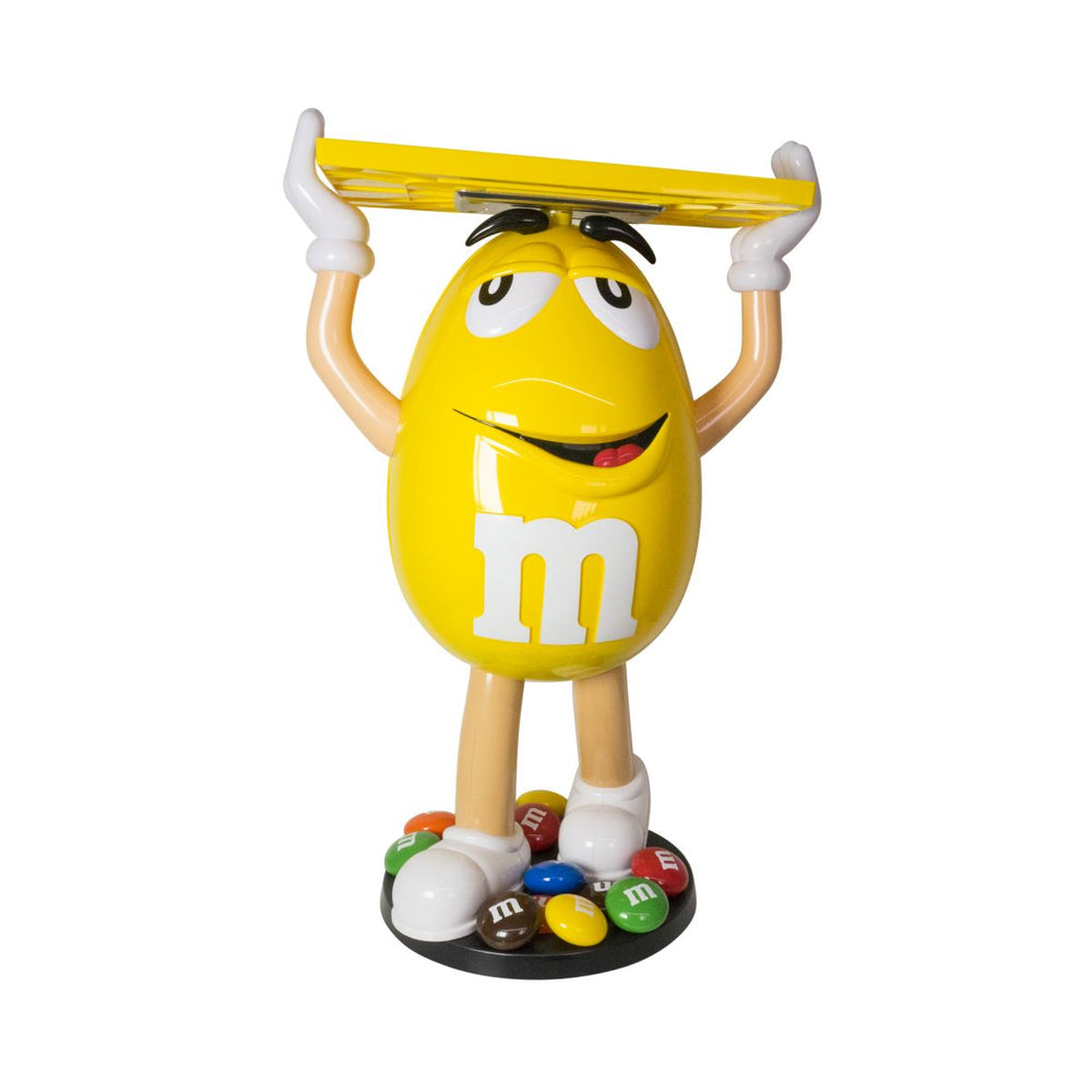 Wyświetlacz M&Ms Żółty wyświetlacz postaci Żółta figurka Mars Wyświetlacz promocyjny Merch