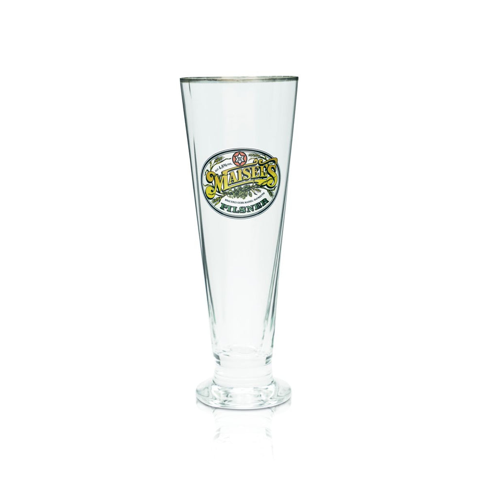 Szklanka do piwa Maisel's Pilsner 0,4l szklanka do piwa Pilstulpe złota obręcz Szklanki dębowe Gastro