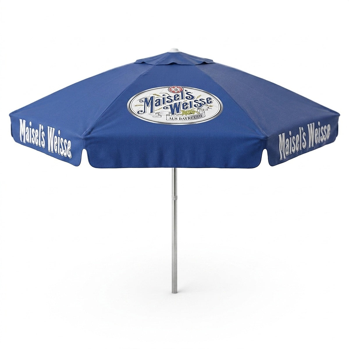 Parasol do piwa „Maisels Weisse” 4 m ⌀ – parasol dla browaru, restauracji i ogródka piwnego