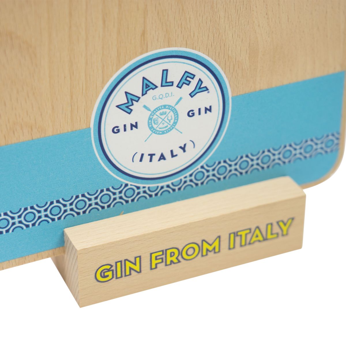 Malfy gin stojak na stół drewniany schowek na karty menu karty menu gastronomia – Widok 4