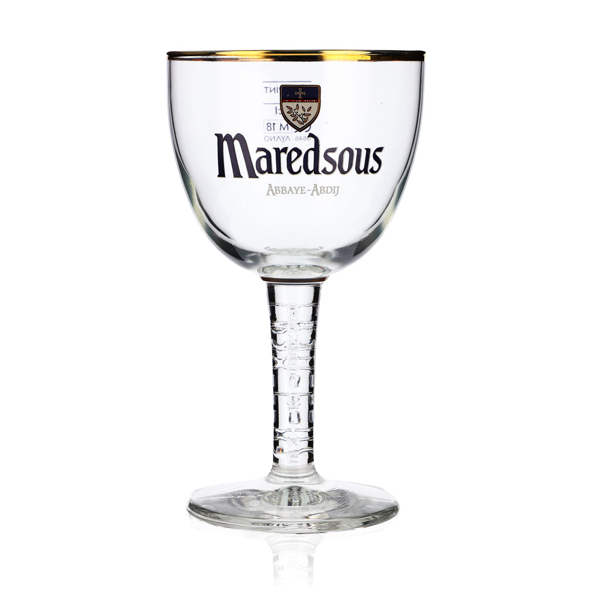 Szklanka do piwa Maredsous Abbaya Szklanki do piwa 0,25 l Kielich Złota obwódka