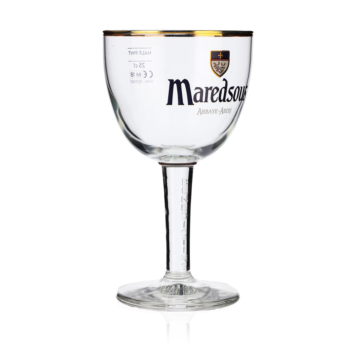 Szklanka do piwa Maredsous Abbaya Szklanki do piwa 0,25 l Kielich Złota obwódka – Widok 2