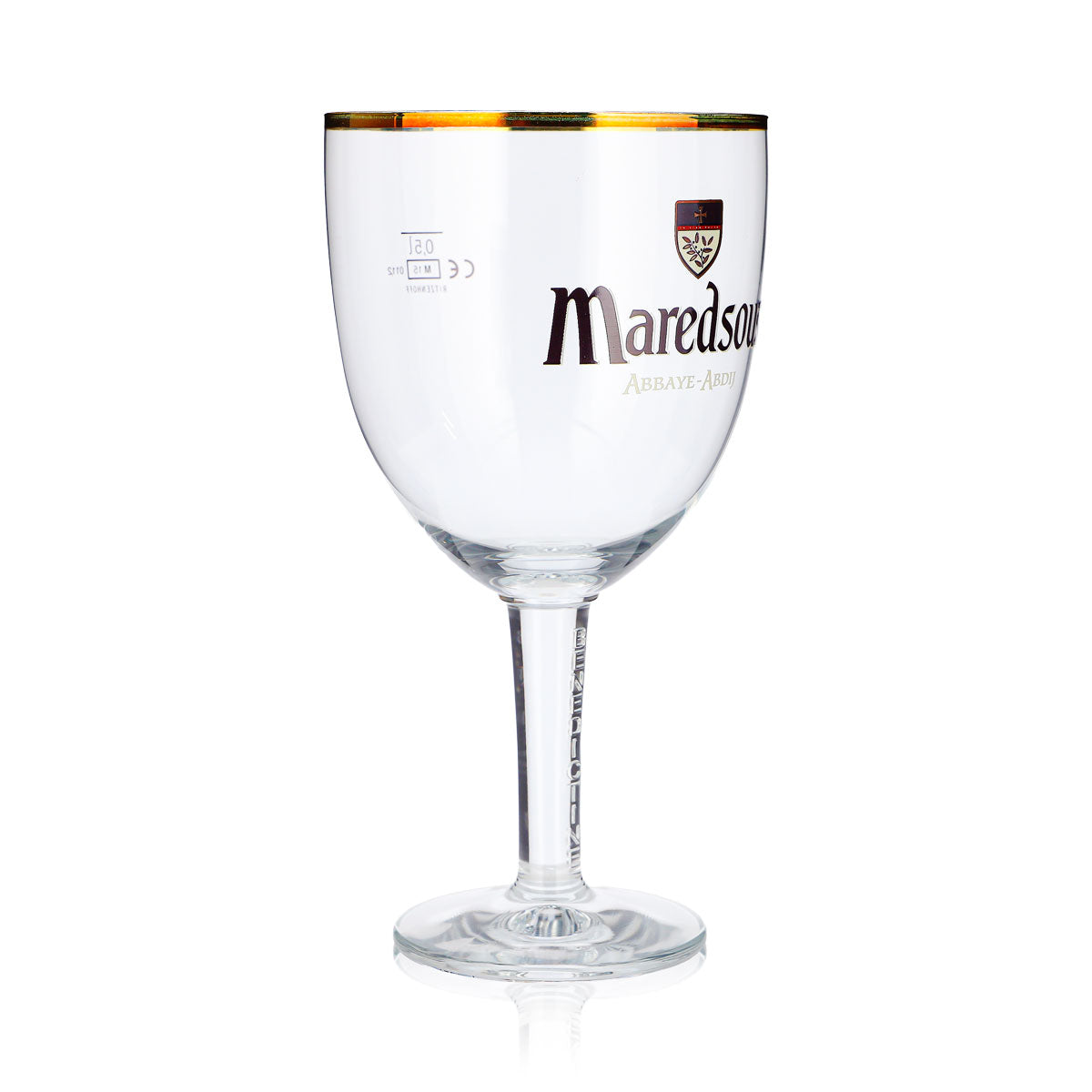 Szklanka do piwa Maredsous 0,5 l, w kształcie kielicha, ze złotym brzegiem, Ritzenhoff – Widok 3