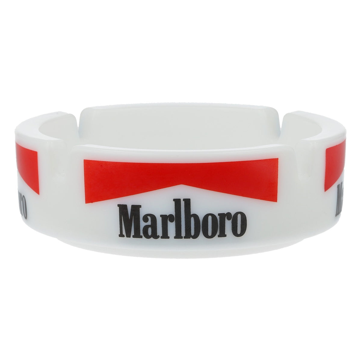 Popielniczka porcelanowa Marlboro, biała, okrągła