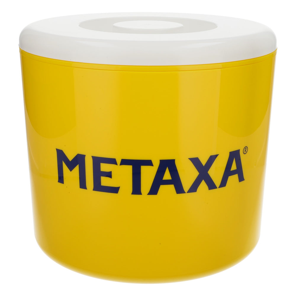 Metaxa Cognac Eisbox Pojemnik na kostki lodu w kolorze żółtym/białym, trzyczęściowy