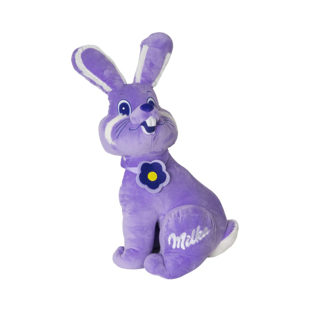 Milka pluszowa zabawka H70 cm fioletowy wielkanocny zajączek czekoladowy kolekcjoner zabawek