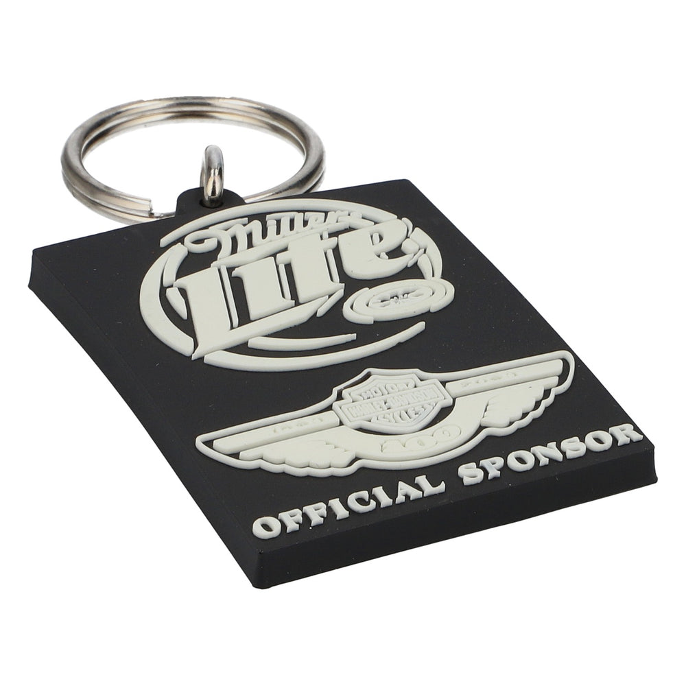 Brelok do kluczy Miller Lite Harley-Davidson z gumy – oficjalny sponsor