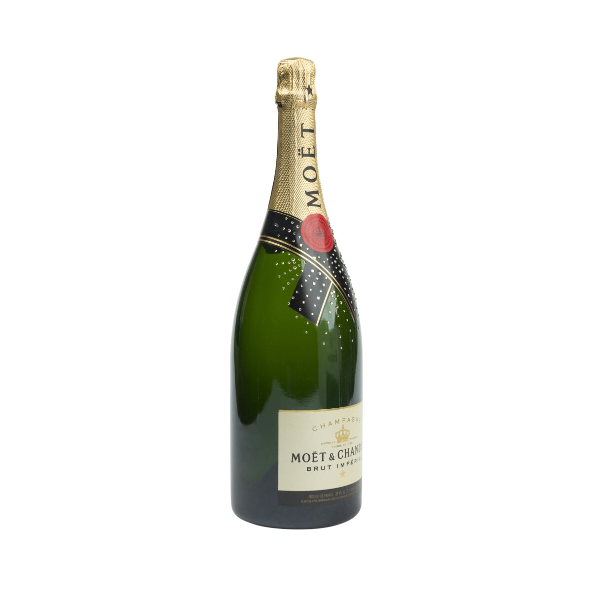 Moet Chandon Champagne Show Bottle EMPTY Swarovski 1,5L Magnum Display Decoration – Widok 2