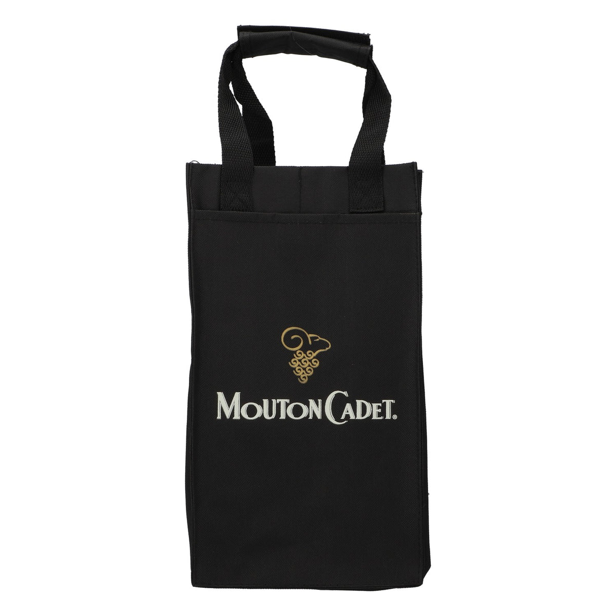 Torba na wino Mouton Cadet z 4 przegrodami, czarna, na butelki