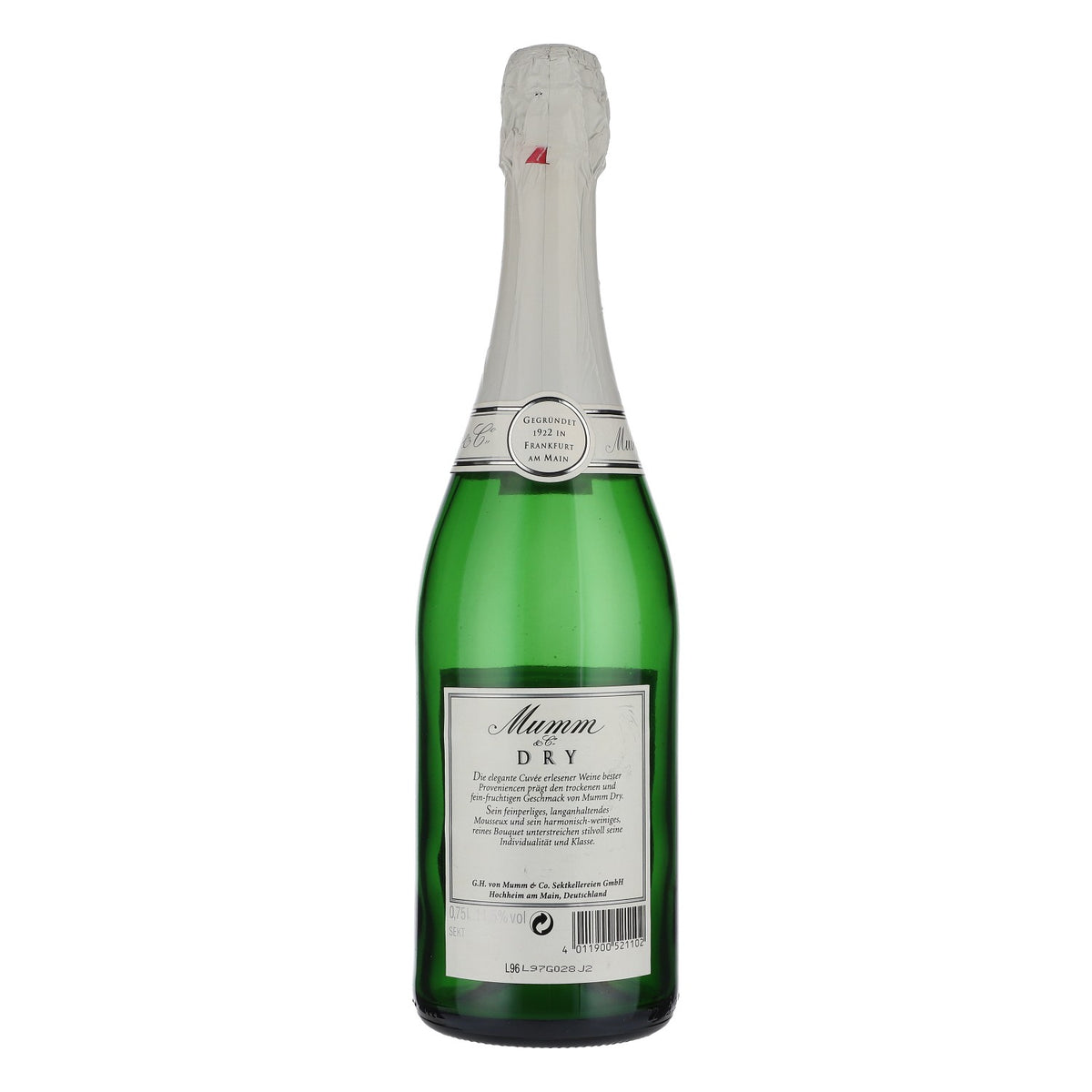 Mumm Sekt PUSTA butelka dekoracyjna Showbottle czarna 0,75 l – Widok 4