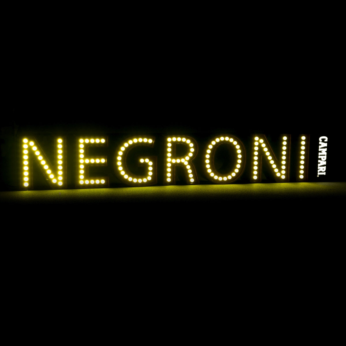 Negroni neon litery LED Campari czerwone światło reklama bar koktajl – Widok 4