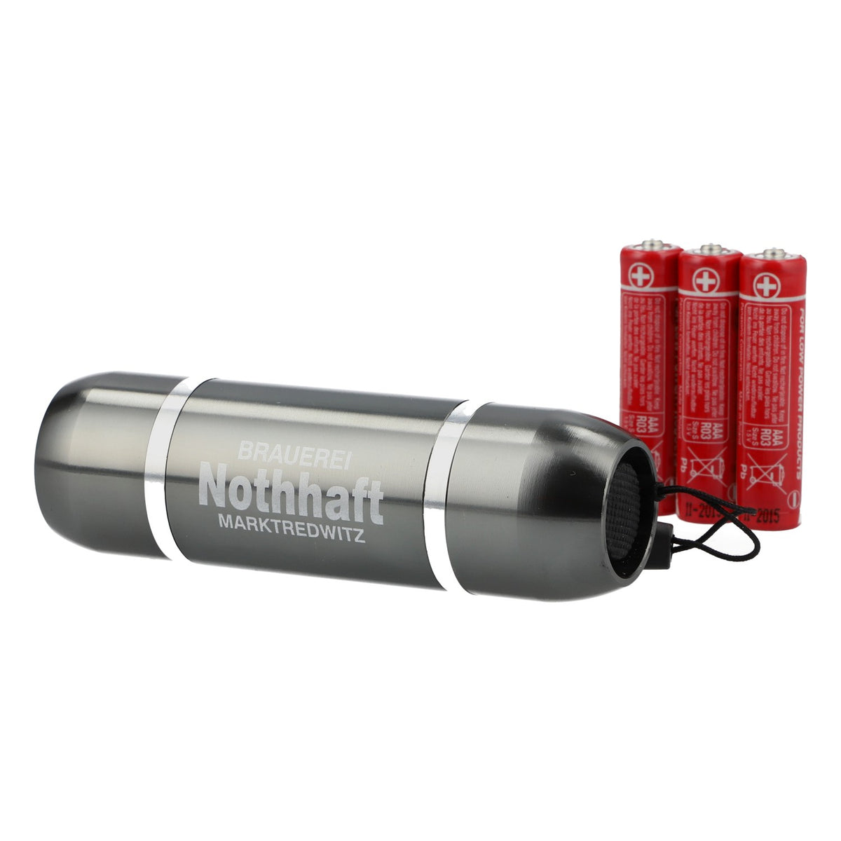 Latarka Nothhaft Bier, Marktredwitz, LED, aluminium, szara – Widok 5