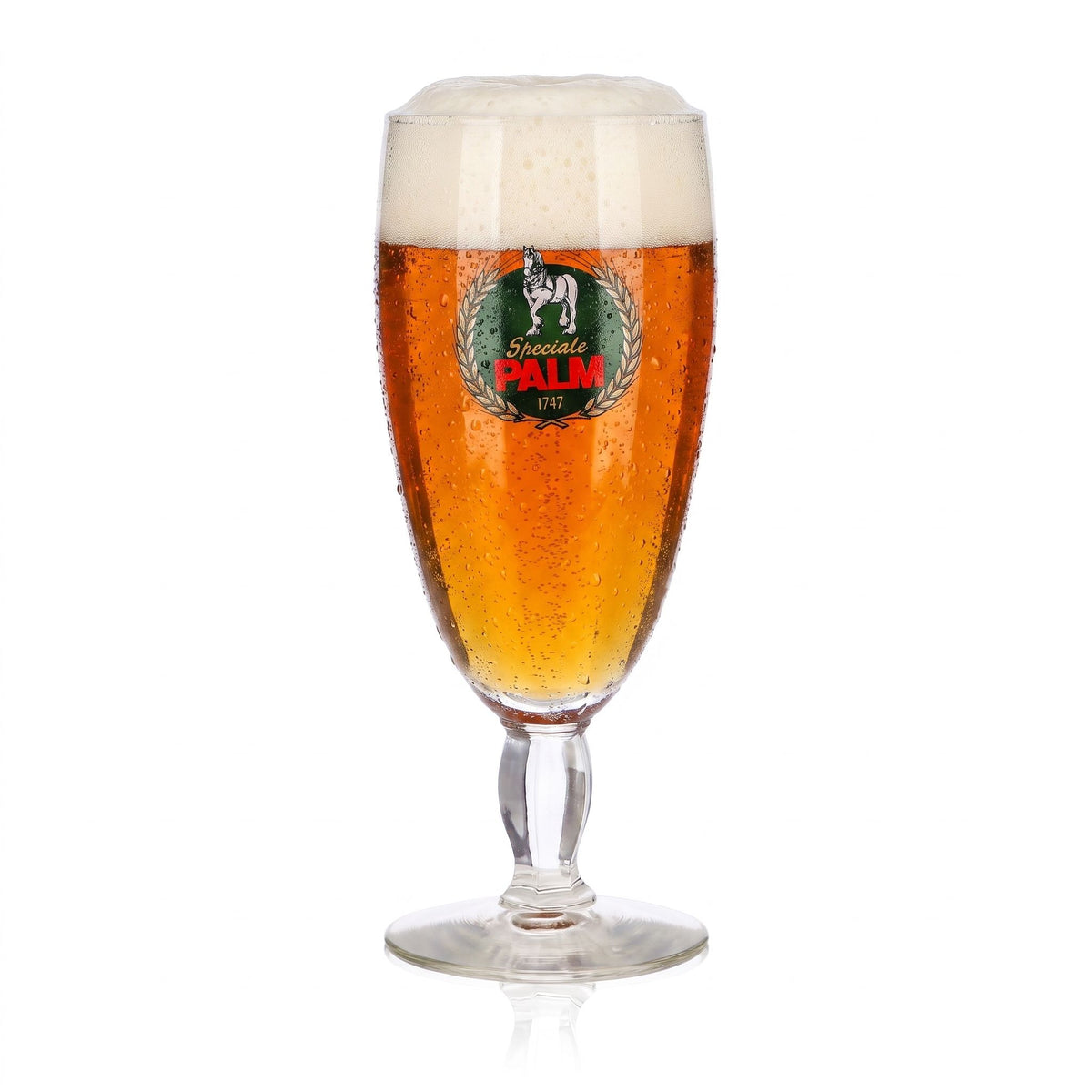 Szklanki do piwa Palm, szklanki pucharowe, szklanka do piwa 0,34 l, szklanki na nóżce, seria Speciale PALM 1741