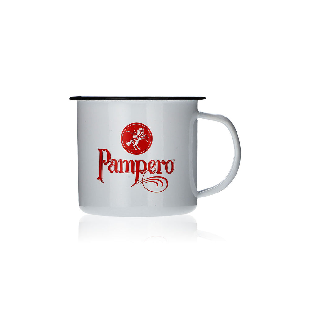 Pampero Rum Emaliowany kubek Kubek do kawy Kubek Moskow Mule Kubek biały