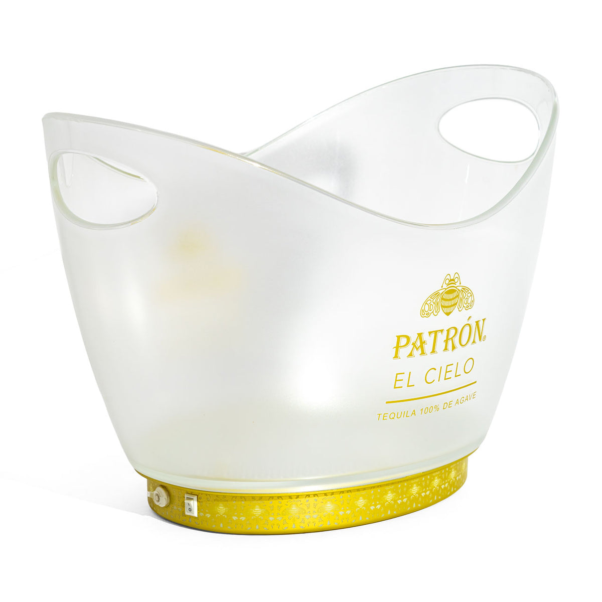 Chłodziarka do tequili Patron LED „EL Cielo Illuminated Ice Bucket” z zasilaczem – Widok 3