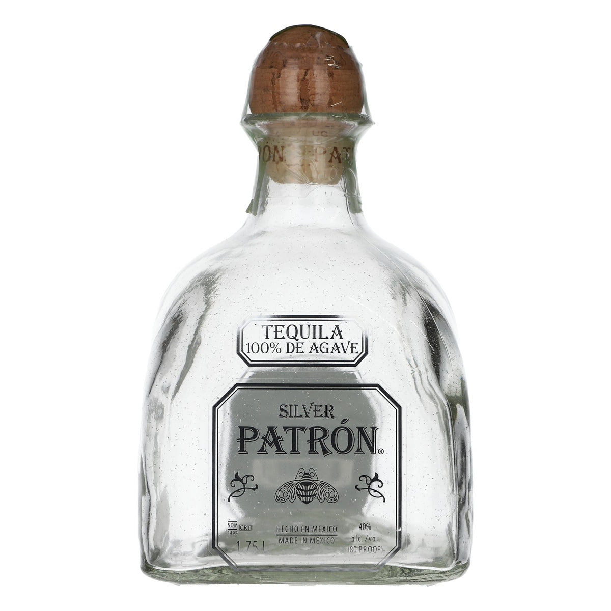 Butelka dekoracyjna Patron Tequila Showflasche 1,7 l Silver Mexico 40% obj. z korkiem