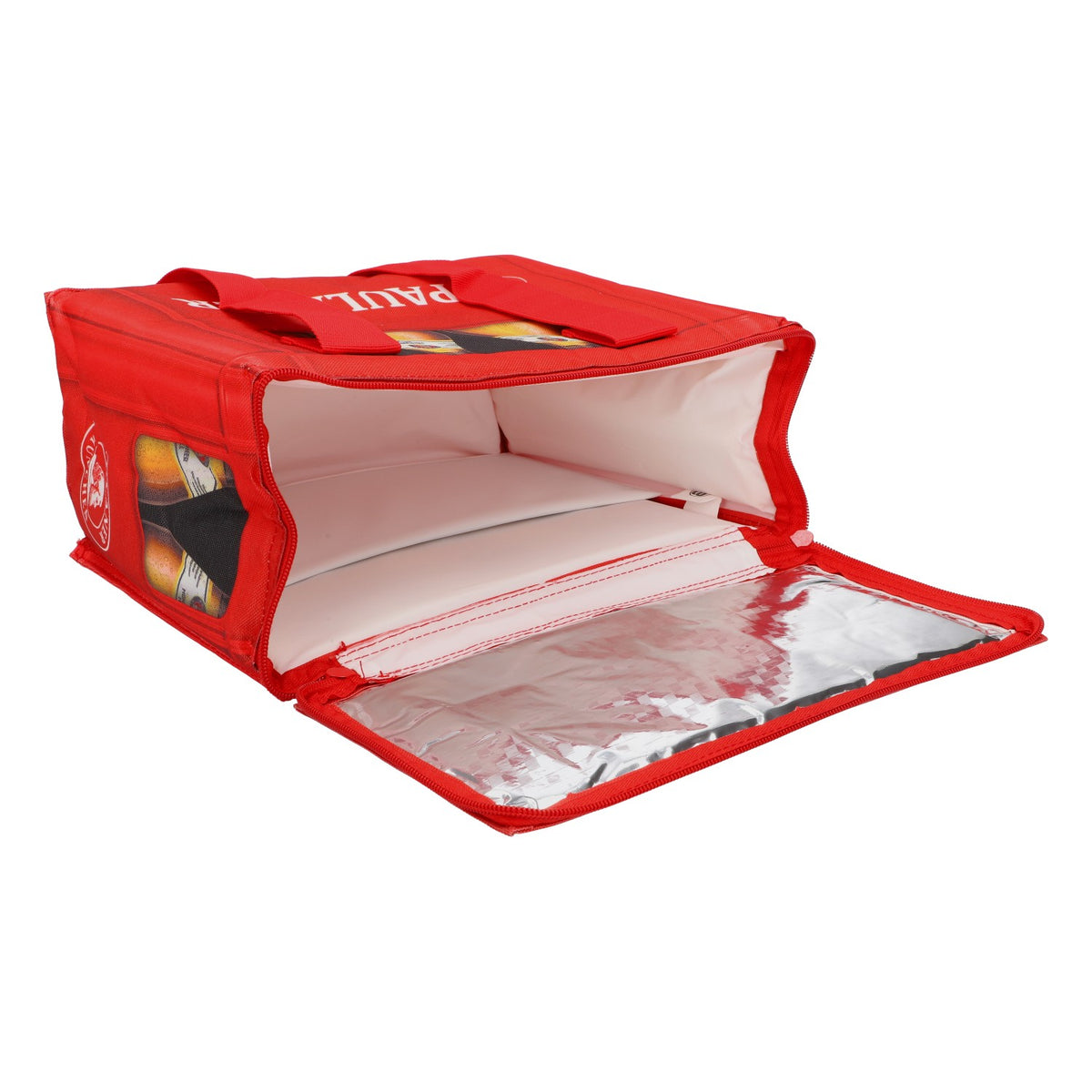 Torba termiczna na piwo Paulaner Coller Bag Icebag Retro Camping Torba plażowa czerwona – Widok 5