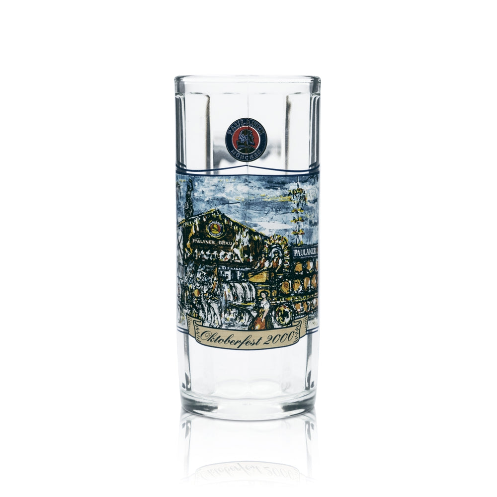 Kieliszek do piwa Paulaner 0,5l kufel konturowy Seidel Oktoberfest 2000 Edition szklanki
