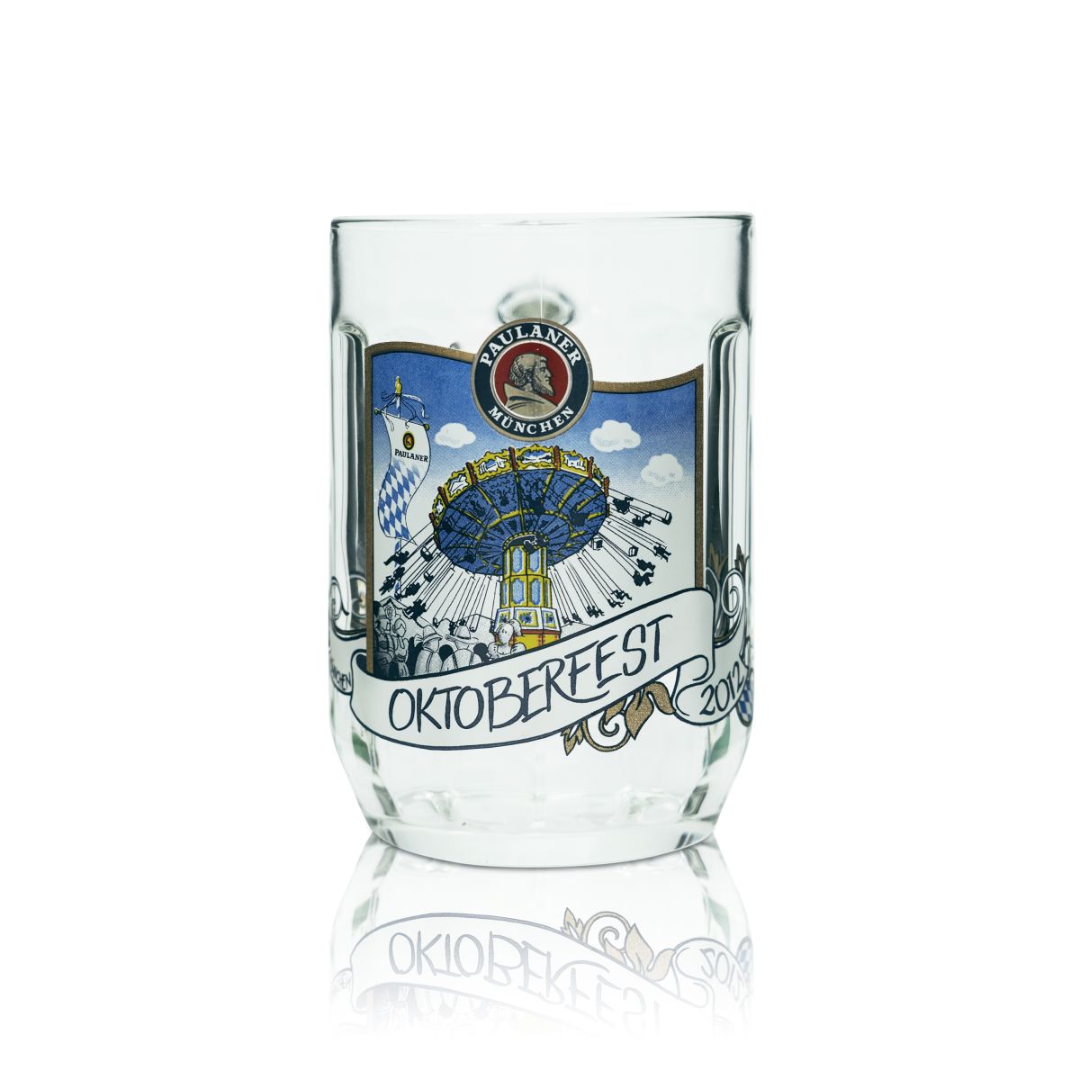 Paulaner szklanka kolekcjonerska 0,5l Siedel Oktoberfest 2012 Monachium edycja specjalna