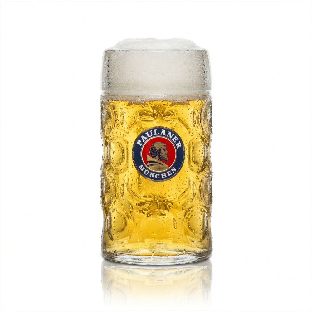 Kufel do piwa Paulaner B-WARE – 1 l kufel Seidel szklanki kalibrowane gastronomiczne